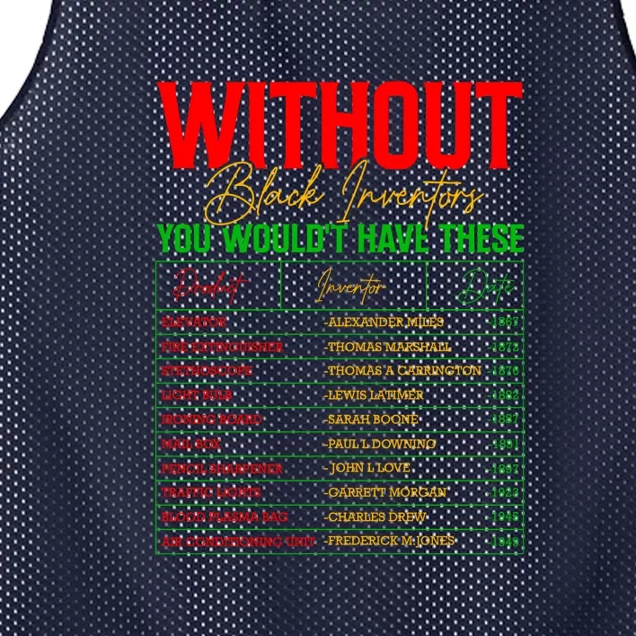 Without Black Invertors Juneteenth Since 1865 Afro America Gift Mesh Reversible Basketball Jersey Tank