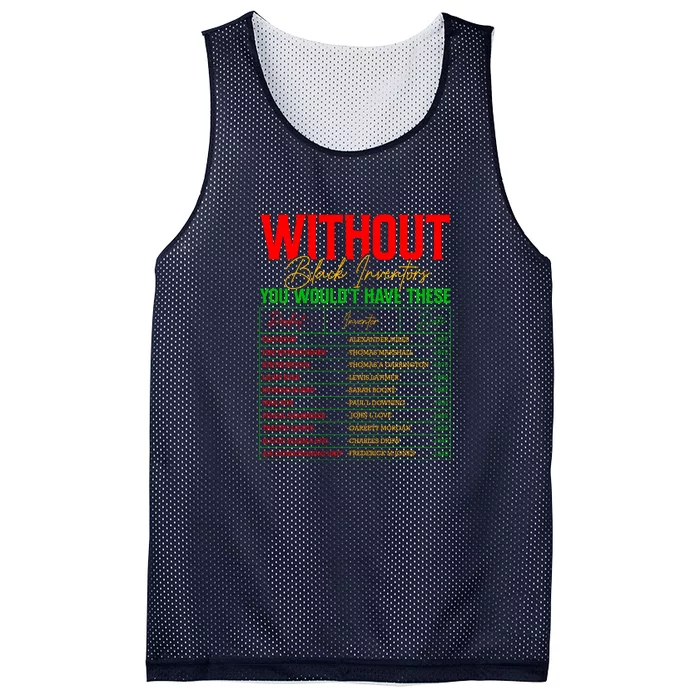 Without Black Invertors Juneteenth Since 1865 Afro America Gift Mesh Reversible Basketball Jersey Tank