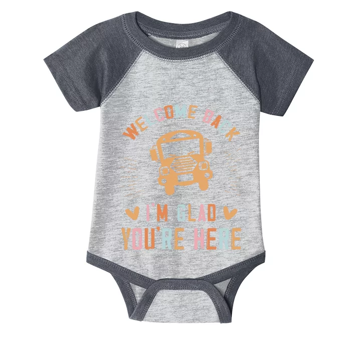 Welcome Back IM Glad YouRe Here Teacher Infant Baby Jersey Bodysuit