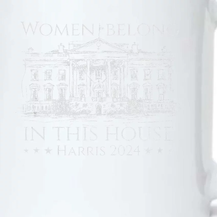 Women Belong In This House Harris In The White House 2024 Black Color Changing Mug