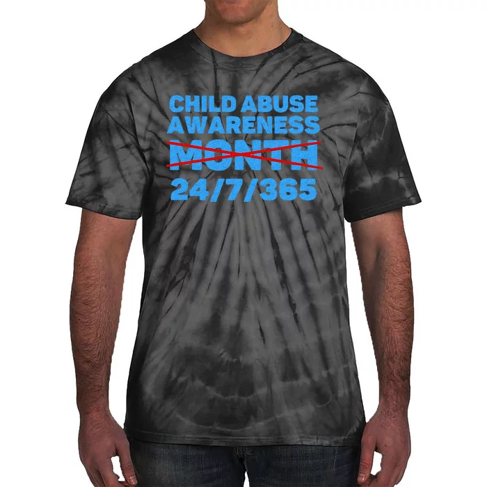 Wear Blue In April Child Abuse Prevention Awareness 247365 Tie-Dye T-Shirt