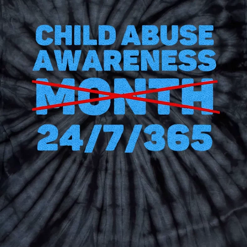 Wear Blue In April Child Abuse Prevention Awareness 247365 Tie-Dye T-Shirt