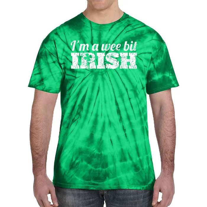 Wee Bit Irish Funny Irish Heritage St Paddys Tie-Dye T-Shirt