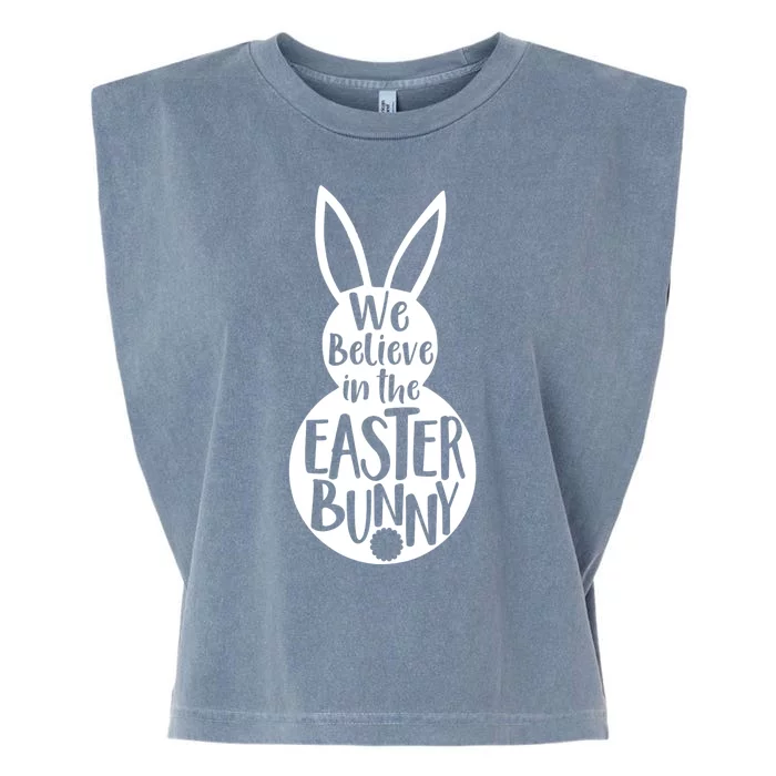 We Believe In The Easter Bunny Garment-Dyed Women's Muscle Tee