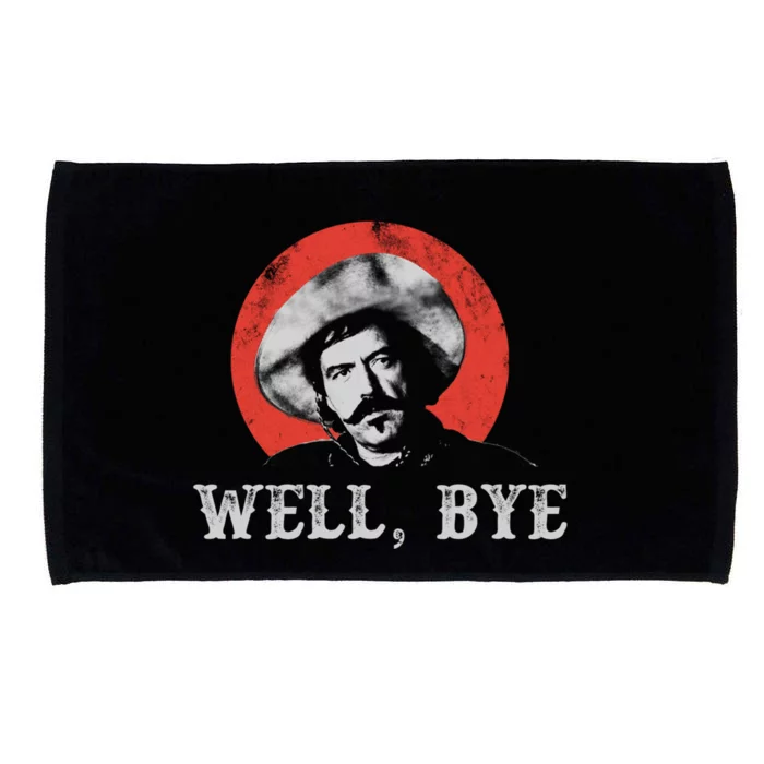 Well Bye In White Stencil Microfiber Hand Towel