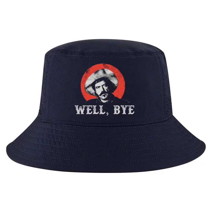 Well Bye In White Stencil Cool Comfort Performance Bucket Hat