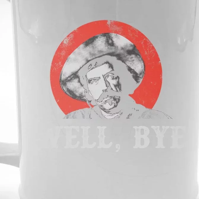 Well Bye In White Stencil Front & Back Beer Stein