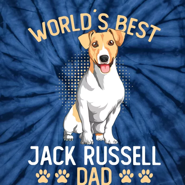 Worlds Best Jack Russell Terrier Dad Dog Owner Funny Men Tie-Dye T-Shirt