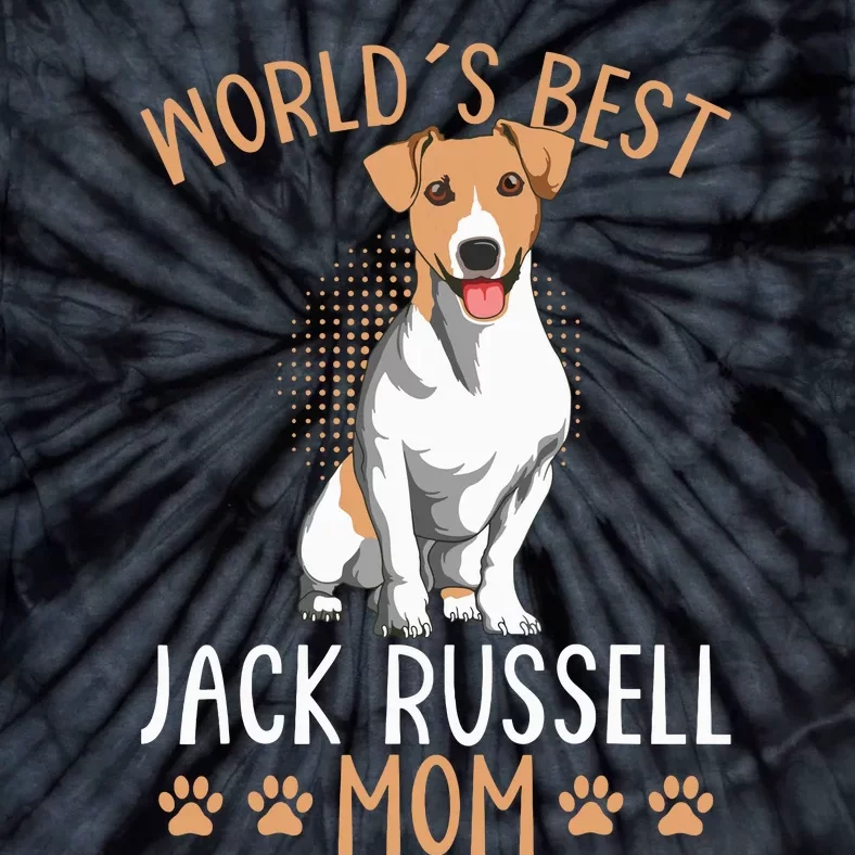 Worlds Best Jack Russell Terrier Mom Dog Mama Funny Women Tie-Dye T-Shirt