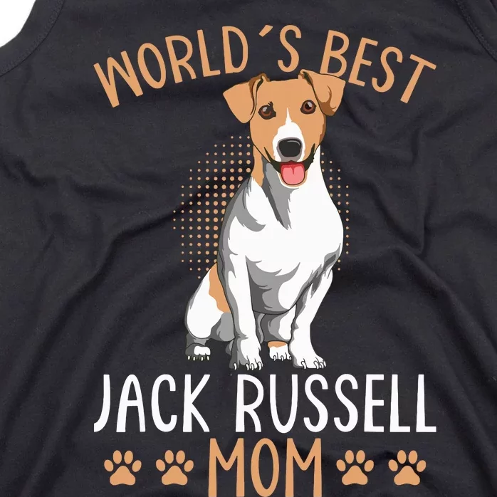 Worlds Best Jack Russell Terrier Mom Dog Mama Funny Women Tank Top