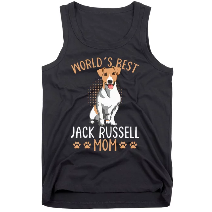 Worlds Best Jack Russell Terrier Mom Dog Mama Funny Women Tank Top