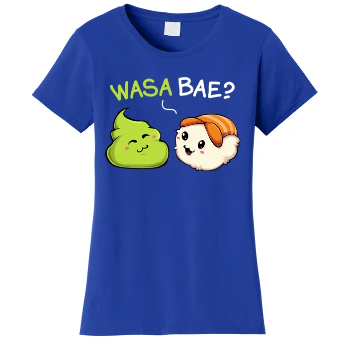 Wasa Bae Kawaii Cute Wasabi Sushi Japanese Asian Food Lover Meaningful Gift Women's T-Shirt