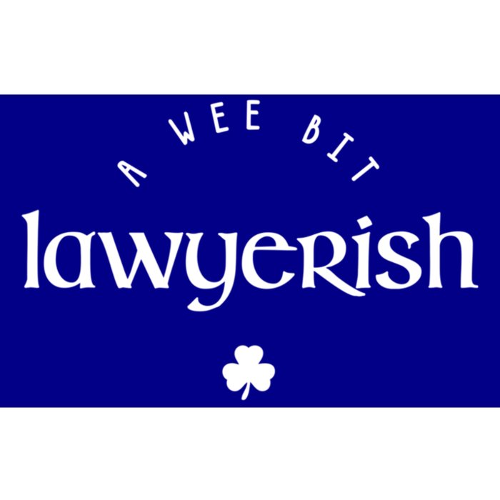 Wee Bit Lawyerish St Patricks Day Funny Lawyer Irish Funny Gift Bumper Sticker