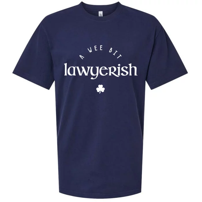 Wee Bit Lawyerish St Patricks Day Funny Lawyer Irish Gift Sueded Cloud Jersey T-Shirt