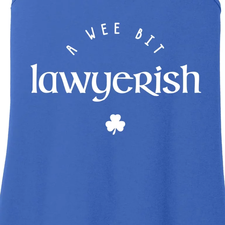 Wee Bit Lawyerish St Patricks Day Funny Lawyer Irish Gift Ladies Essential Tank