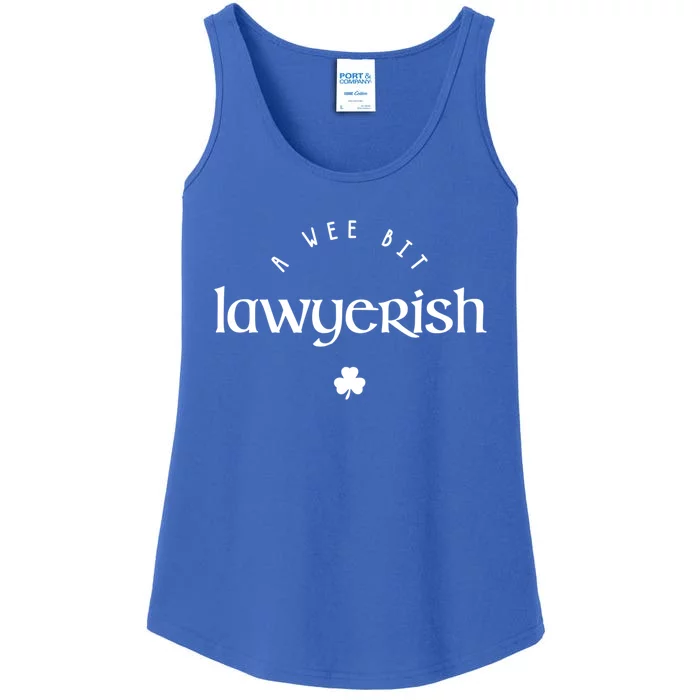 Wee Bit Lawyerish St Patricks Day Funny Lawyer Irish Gift Ladies Essential Tank