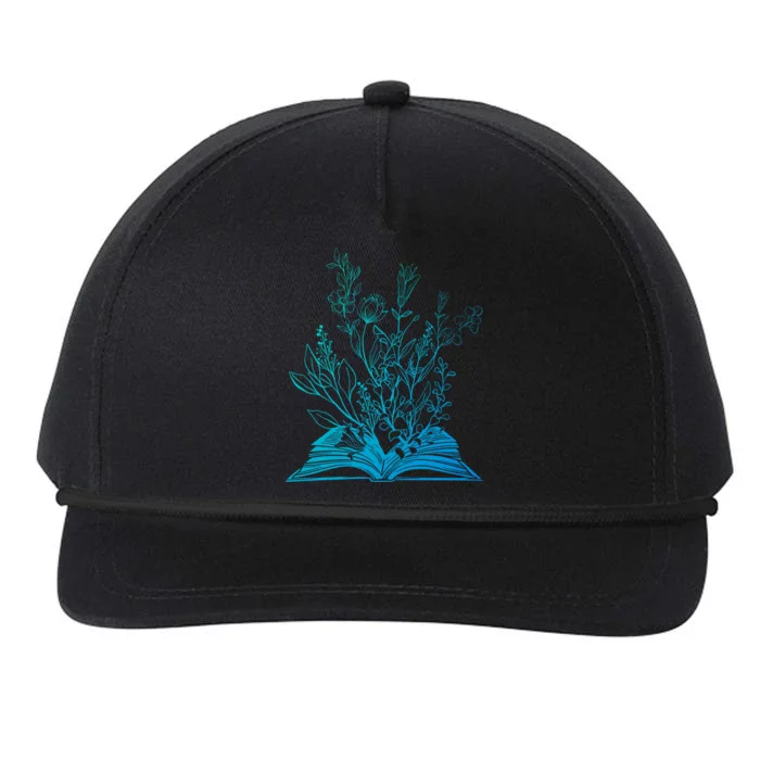 Wildflower Book Lover Reading Gardening Cute Gift Snapback Five-Panel Rope Hat