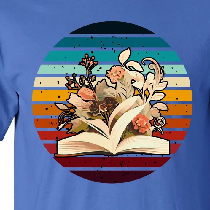 Wildflower Book Lovers For Summer Reading Booktrovert Great Gift Tall T-Shirt