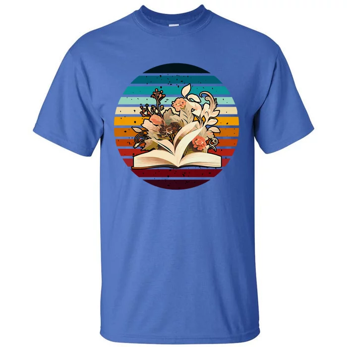 Wildflower Book Lovers For Summer Reading Booktrovert Great Gift Tall T-Shirt