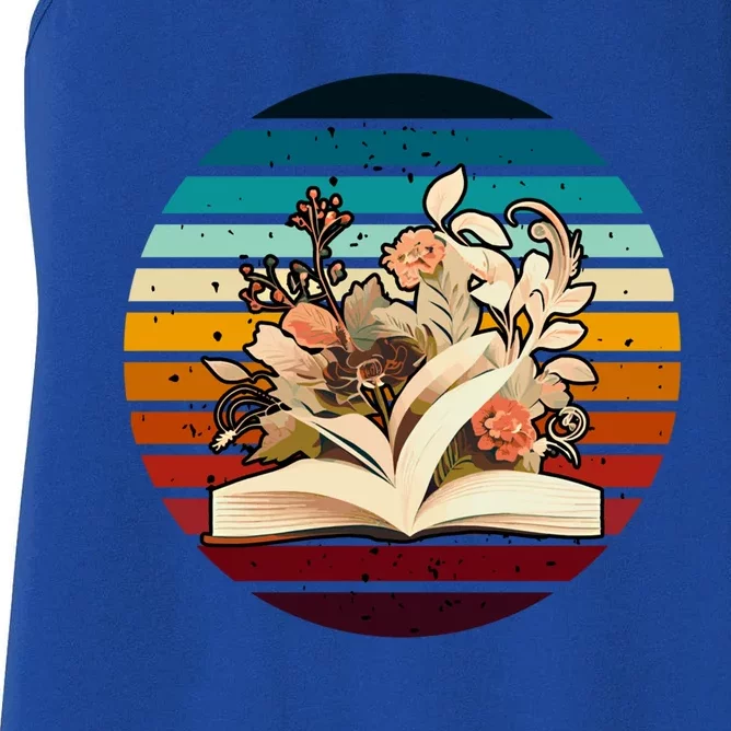 Wildflower Book Lovers For Summer Reading Booktrovert Great Gift Women's Racerback Tank