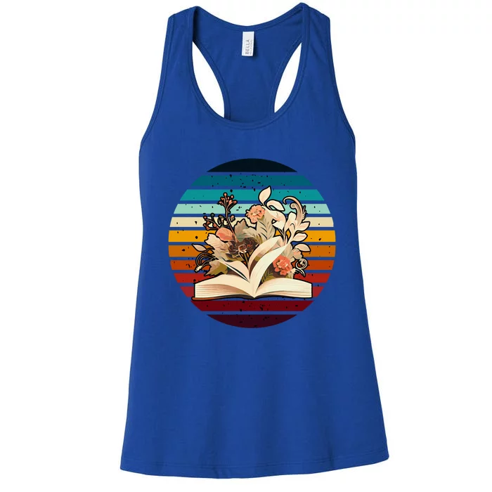 Wildflower Book Lovers For Summer Reading Booktrovert Great Gift Women's Racerback Tank