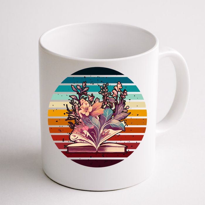 Wildflower Book Lovers For Summer Reading Booktrovert Gift Front & Back Coffee Mug