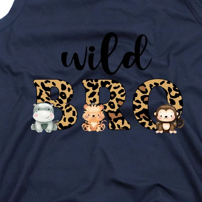 Wild Bro Leopard Zoo Theme Birthday Animal Safari Jungle Animal Tank Top