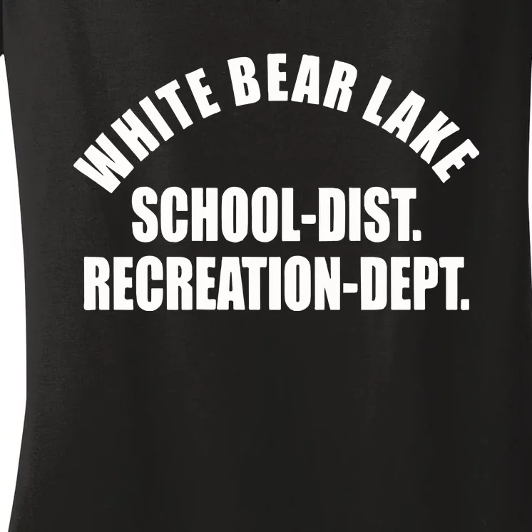 White Bear Lake School District Recreation Dept Women's V-Neck T-Shirt