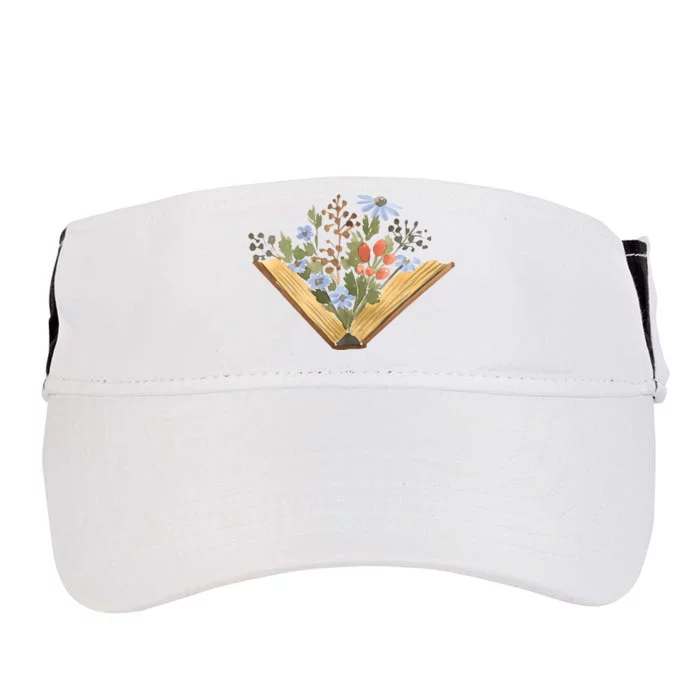 Wildflowers Book Librarian Adult Drive Performance Visor