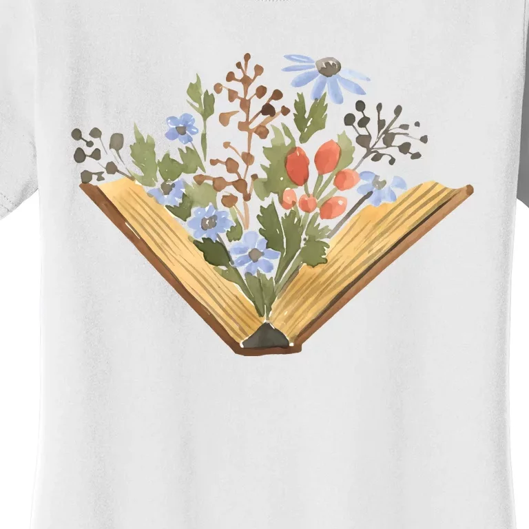 Wildflowers Book Librarian Women's T-Shirt