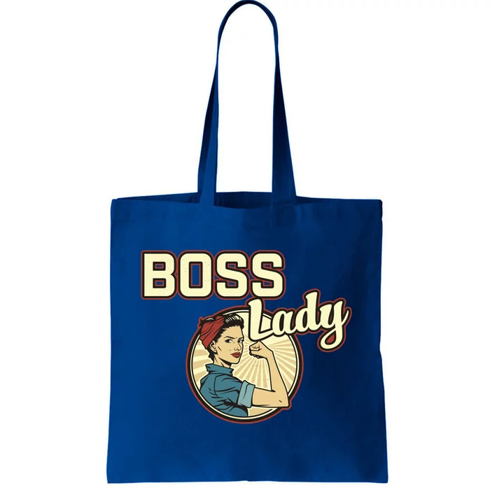 Wo Boss Lady Bosses Day Funny Appreciation Gift Mom Wife Gift Tote Bag