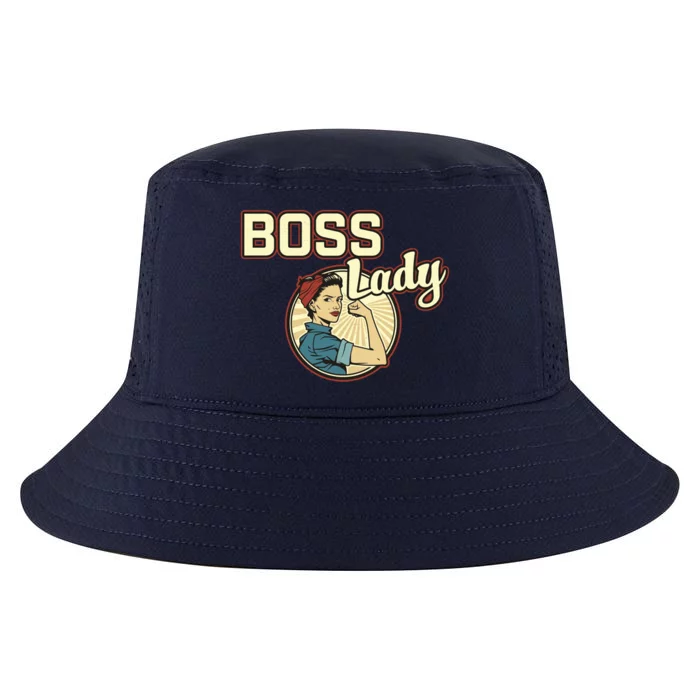 Wo Boss Lady Bosses Day Funny Appreciation Gift Mom Wife Gift Cool Comfort Performance Bucket Hat