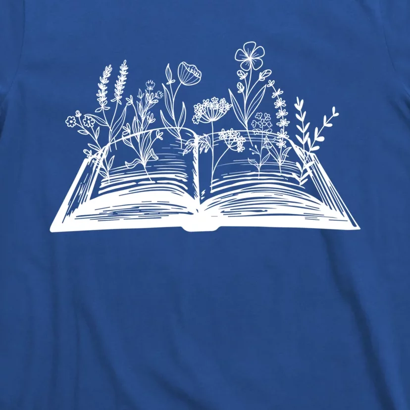 Wildflower Book Lover Funny Book Reader Book Day Meaningful Gift T-Shirt