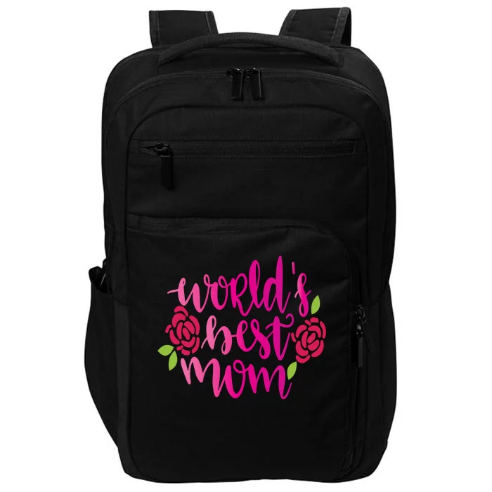 Worlds Best Mom Flower Impact Tech Backpack