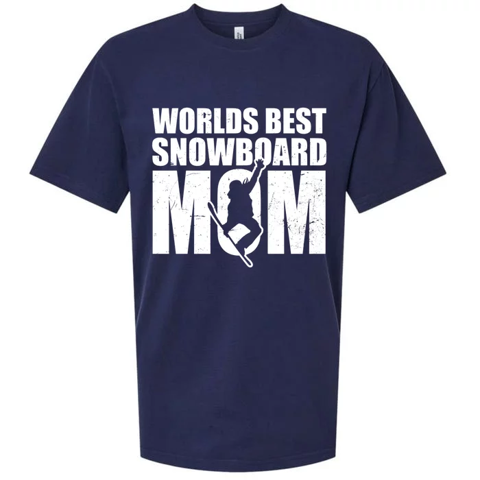 Worlds Best Mom Design Snowboarding Gift Sueded Cloud Jersey T-Shirt