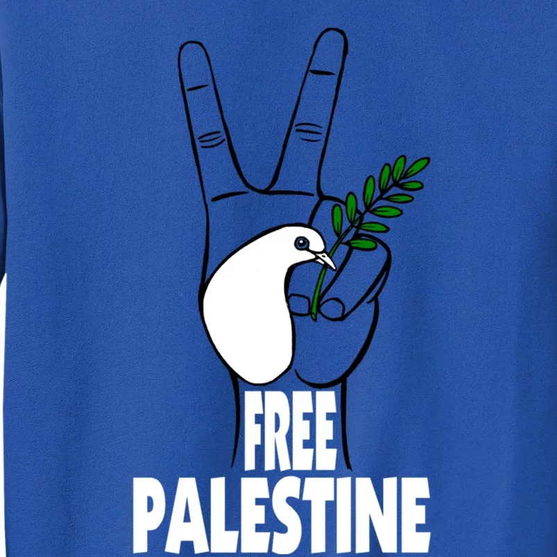 West Bank Middle East Peace Dove Olive Branch Free Palestine Cool Gift Tall Sweatshirt