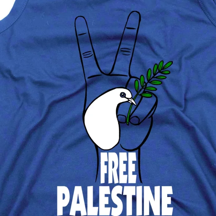 West Bank Middle East Peace Dove Olive Branch Free Palestine Cool Gift Tank Top