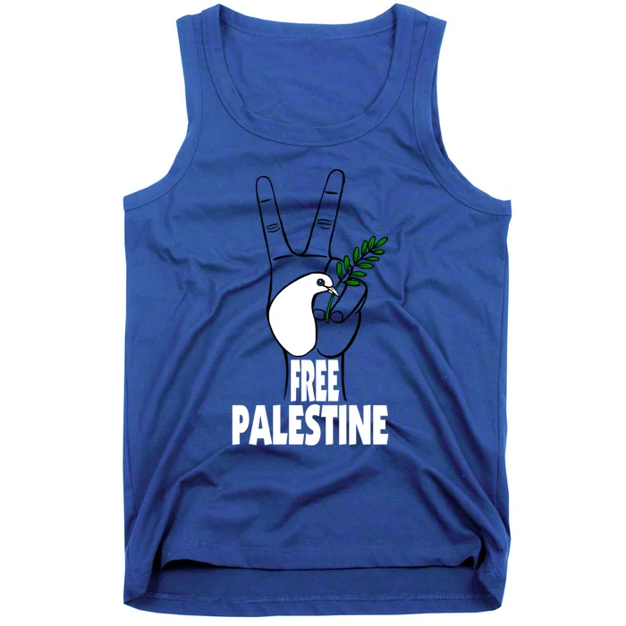 West Bank Middle East Peace Dove Olive Branch Free Palestine Cool Gift Tank Top