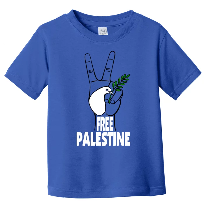 West Bank Middle East Peace Dove Olive Branch Free Palestine Cool Gift Toddler T-Shirt