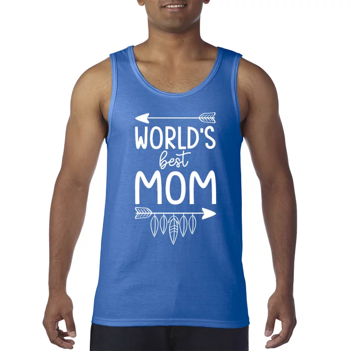 Worlds Best Mom Mama Mothers Boho Style Gift Tank Top