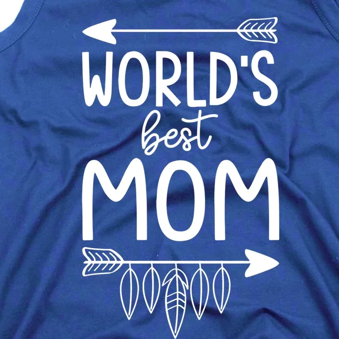 Worlds Best Mom Mama Mothers Boho Style Gift Tank Top