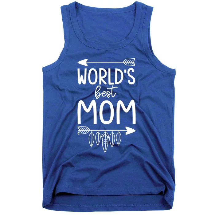 Worlds Best Mom Mama Mothers Boho Style Gift Tank Top