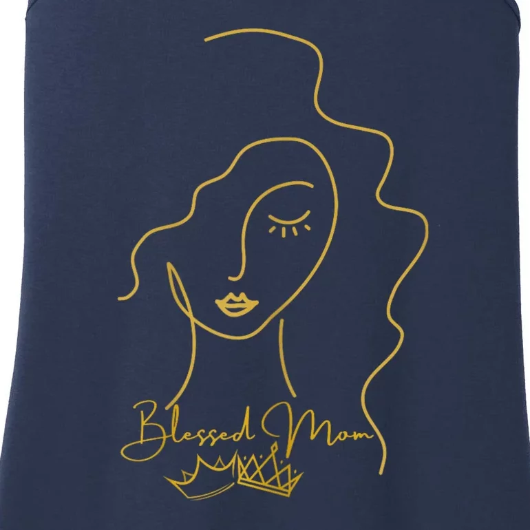 Womens Blessed Mom Mama Boy Mom Girl Mom For Mother's Day Ladies Essential Tank