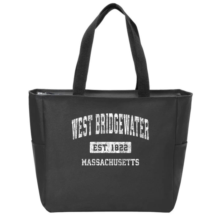 West Bridgewater Massachusetts Ma Vintage Sports Zip Tote Bag