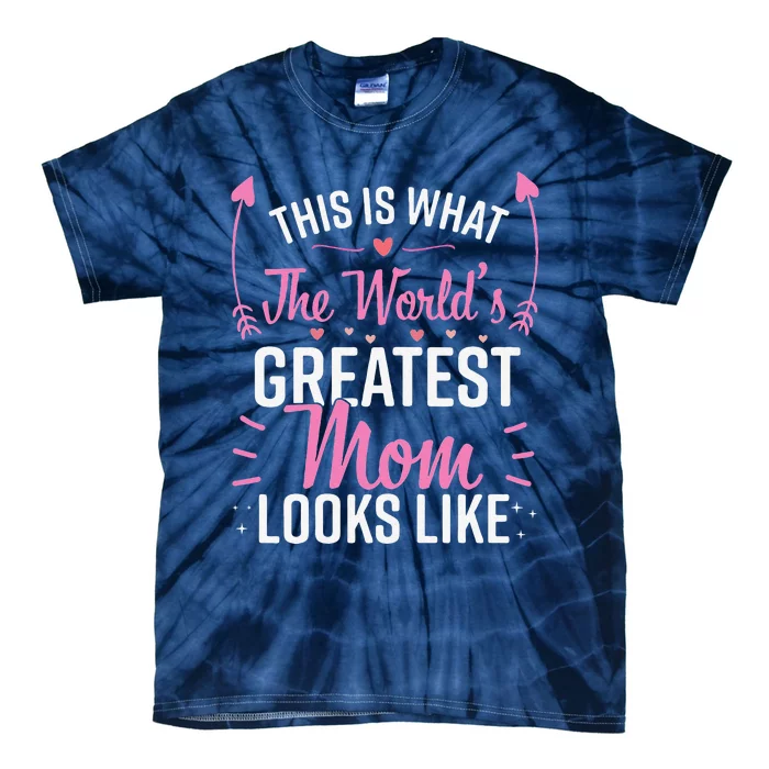 Womens Best Mom Best Mother Tie-Dye T-Shirt