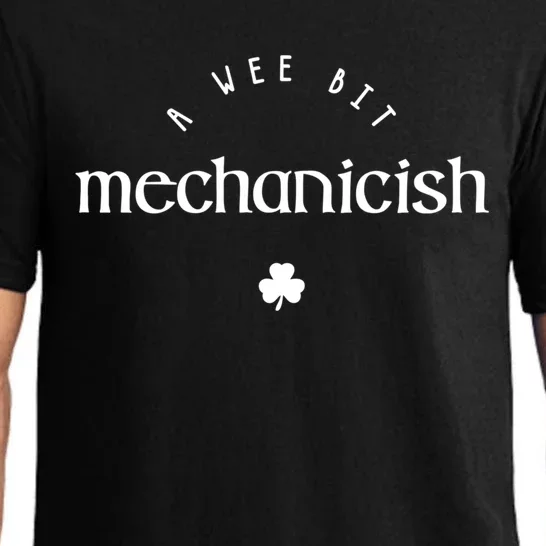 Wee Bit Mechanicish St Patricks Day Funny Mechanic Irish Cute Gift Pajama Set