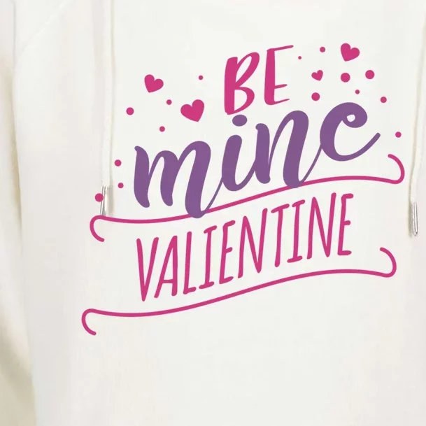 Wo Be Mine Valentine's Day Great Gift Womens Funnel Neck Pullover Hood