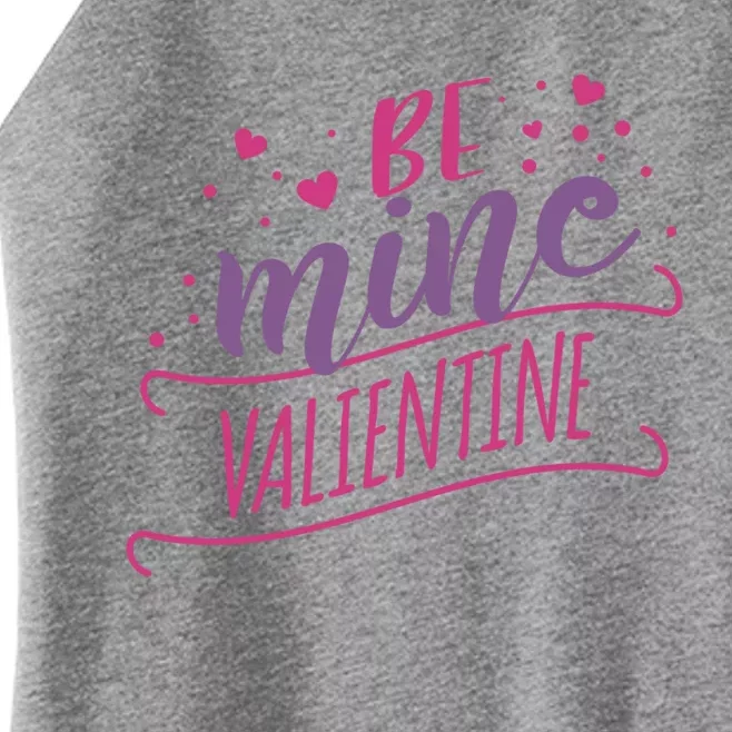 Wo Be Mine Valentine's Day Great Gift Women’s Perfect Tri Rocker Tank