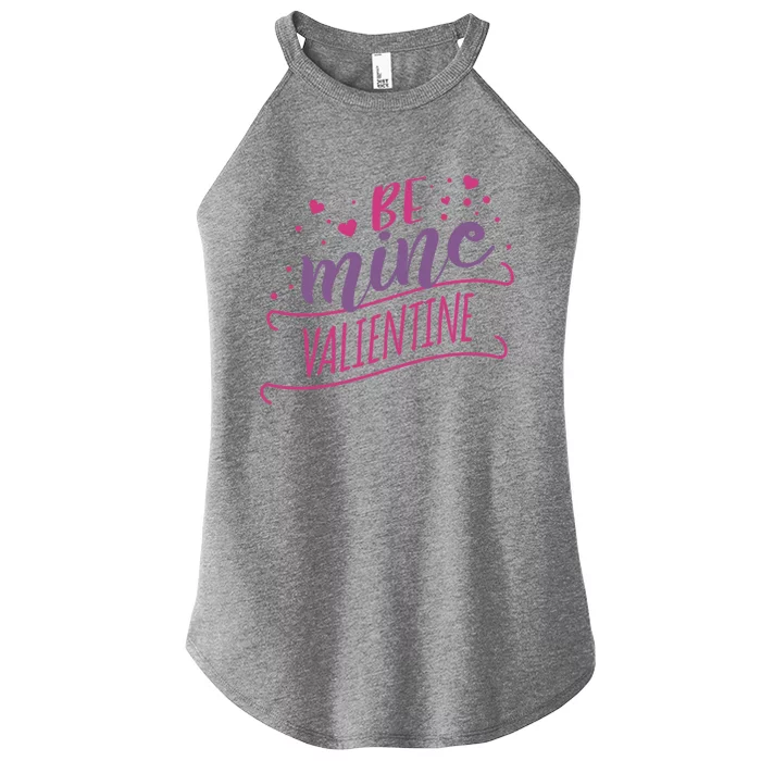 Wo Be Mine Valentine's Day Great Gift Women’s Perfect Tri Rocker Tank