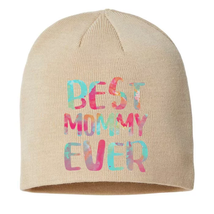 Womens Best Mommy Ever Mother's Day 8 1/2in Sustainable Knit Beanie